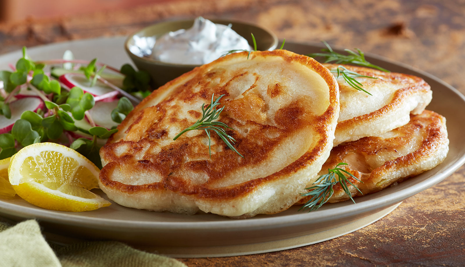 Savory Wild Alaska Salmon Pancakes by the Alaska Seafood Kitchen