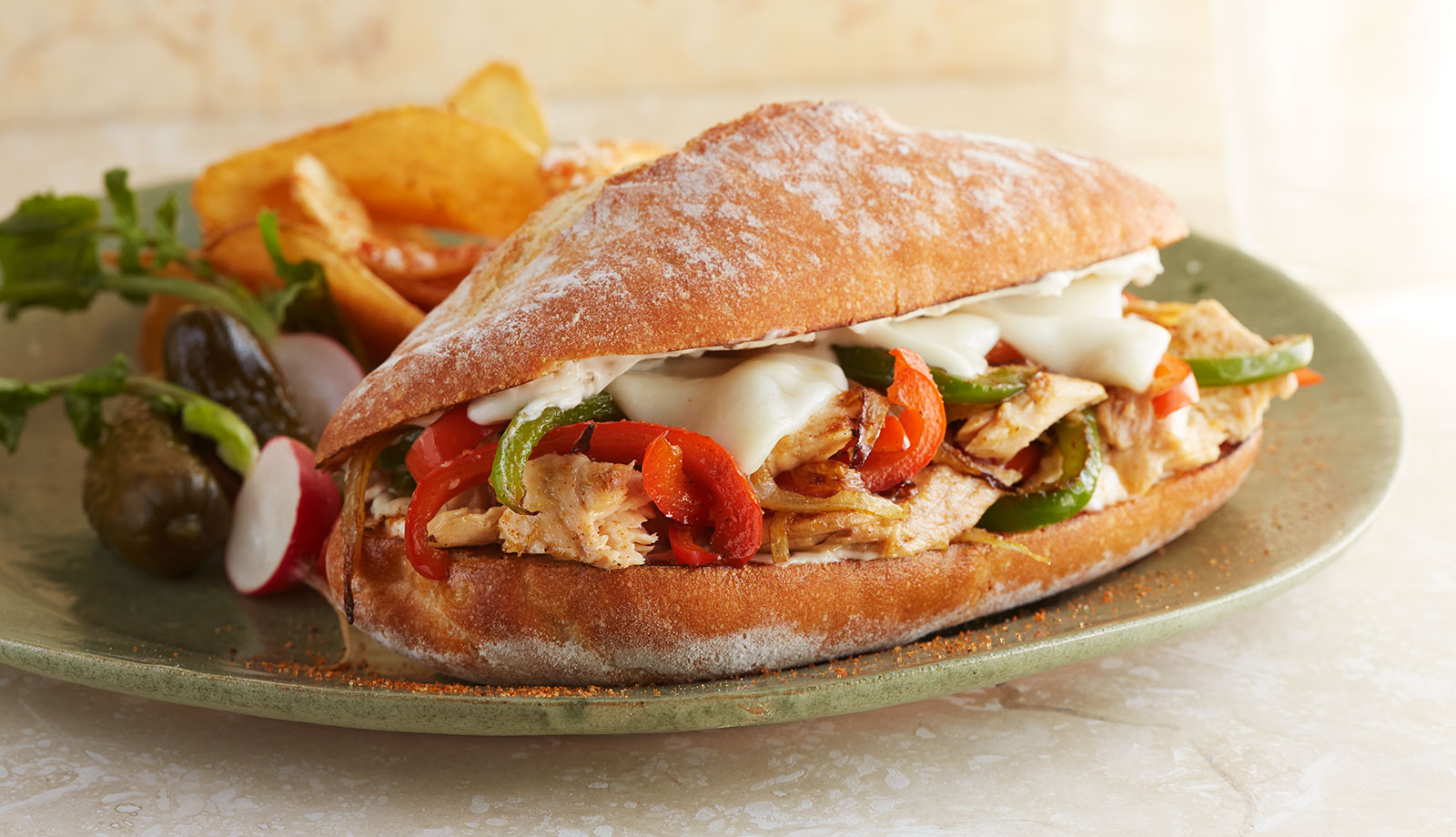 Wild Alaska Salmon Cheesesteak by the Alaska Seafood Kitchen