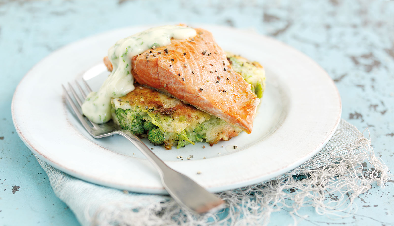 Alaska Salmon on Bubble and Squeak with Parsley Sauce Recipe
