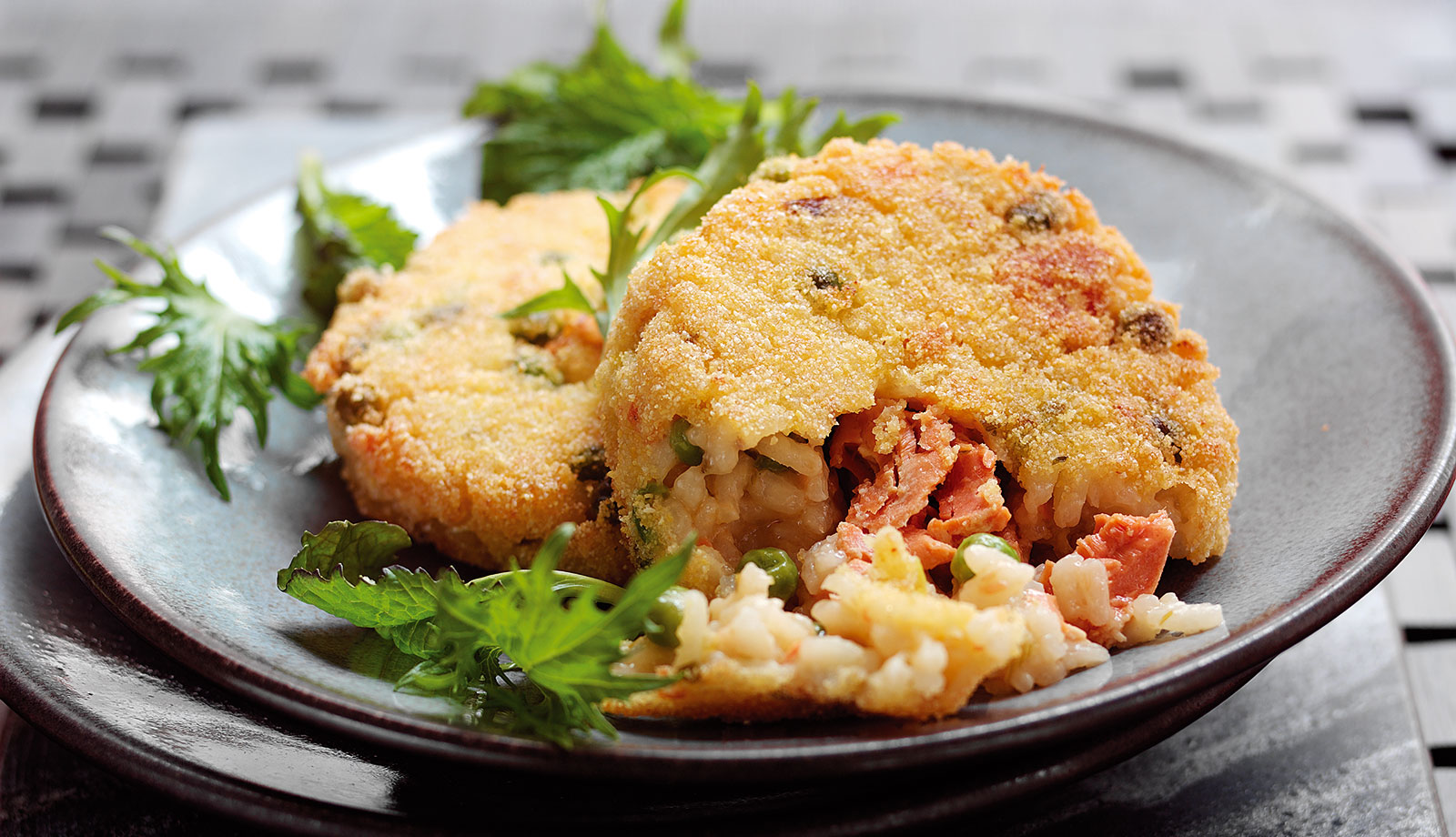 Wild Alaska Salmon Risotto Cakes Recipe