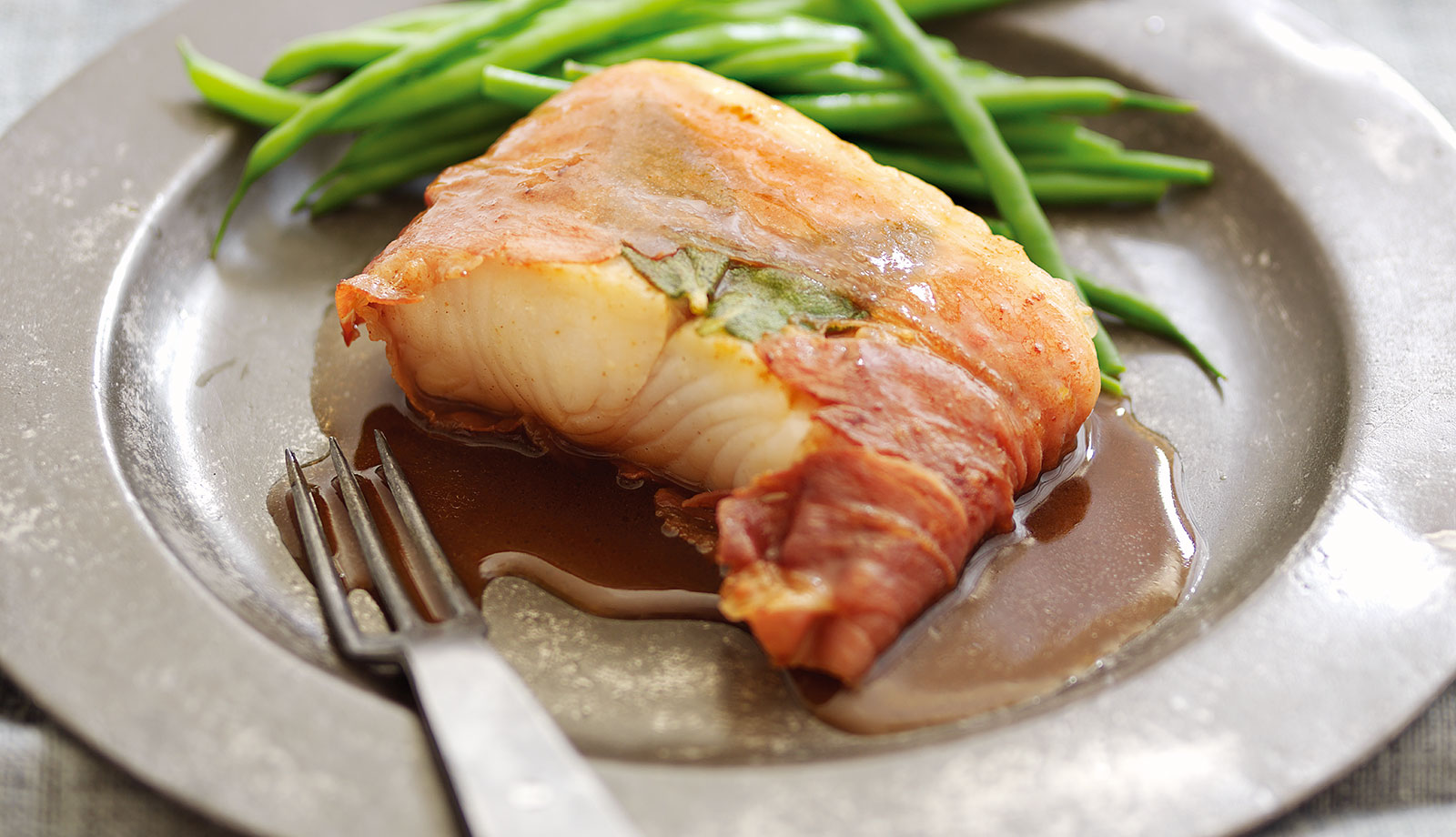 Wild Alaska Halibut Saltimbocca Recipe