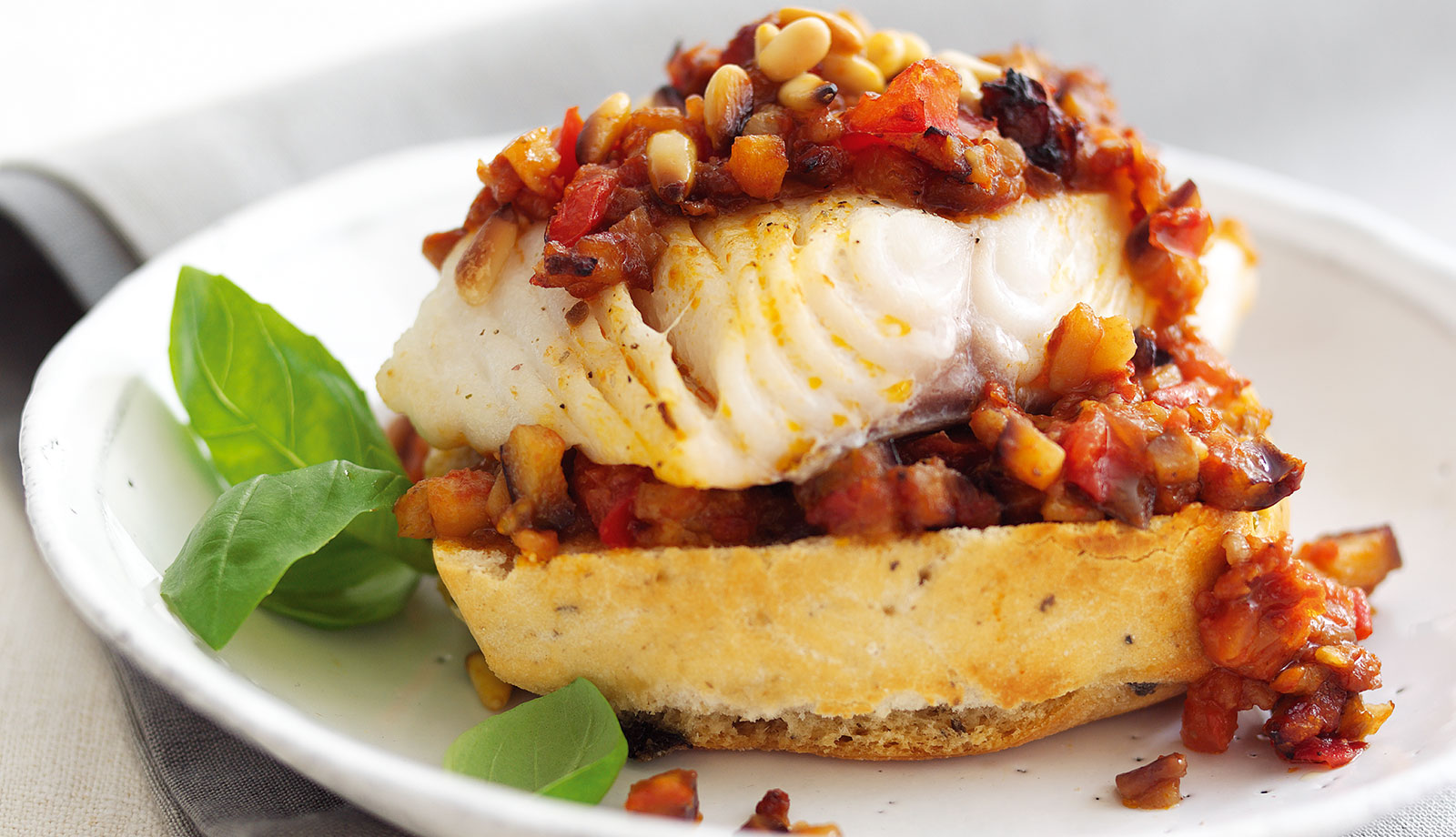 Wild Alaska Black Cod on Rosemary Focaccia Recipe