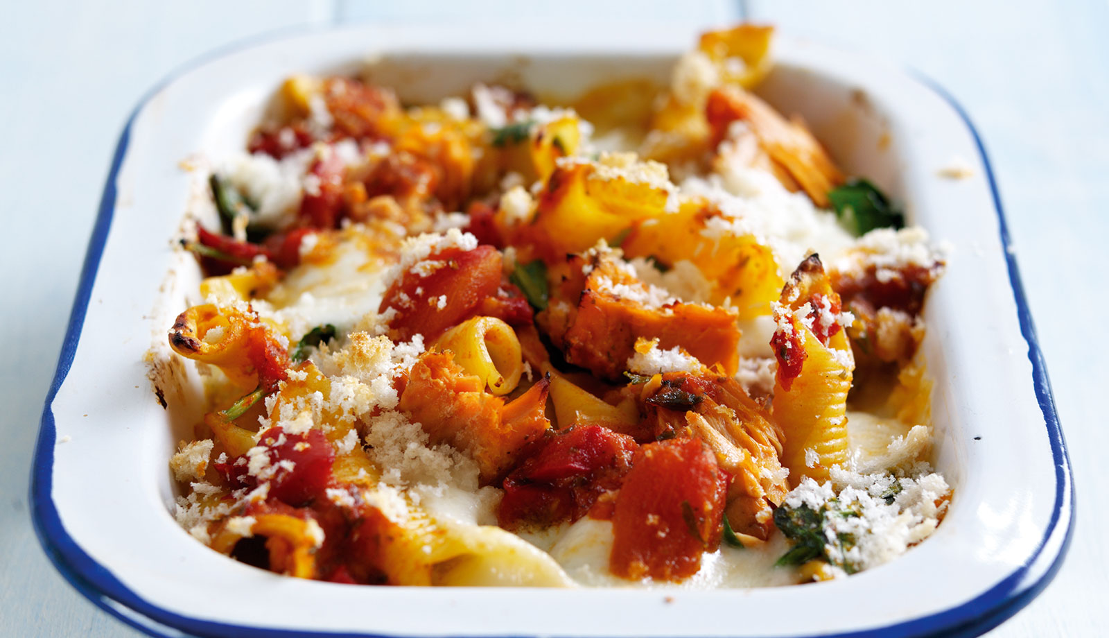 Wild Alaska Salmon, Spinach and Pasta Bake Recipe