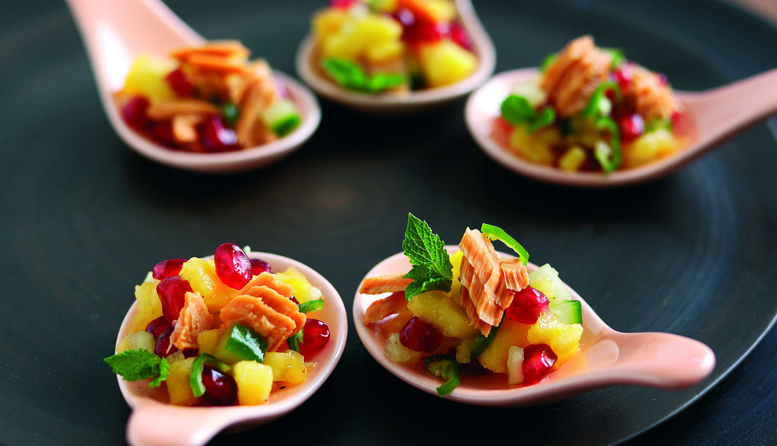 Wild Alaska Salmon, Mango and Pomegranate Salsa