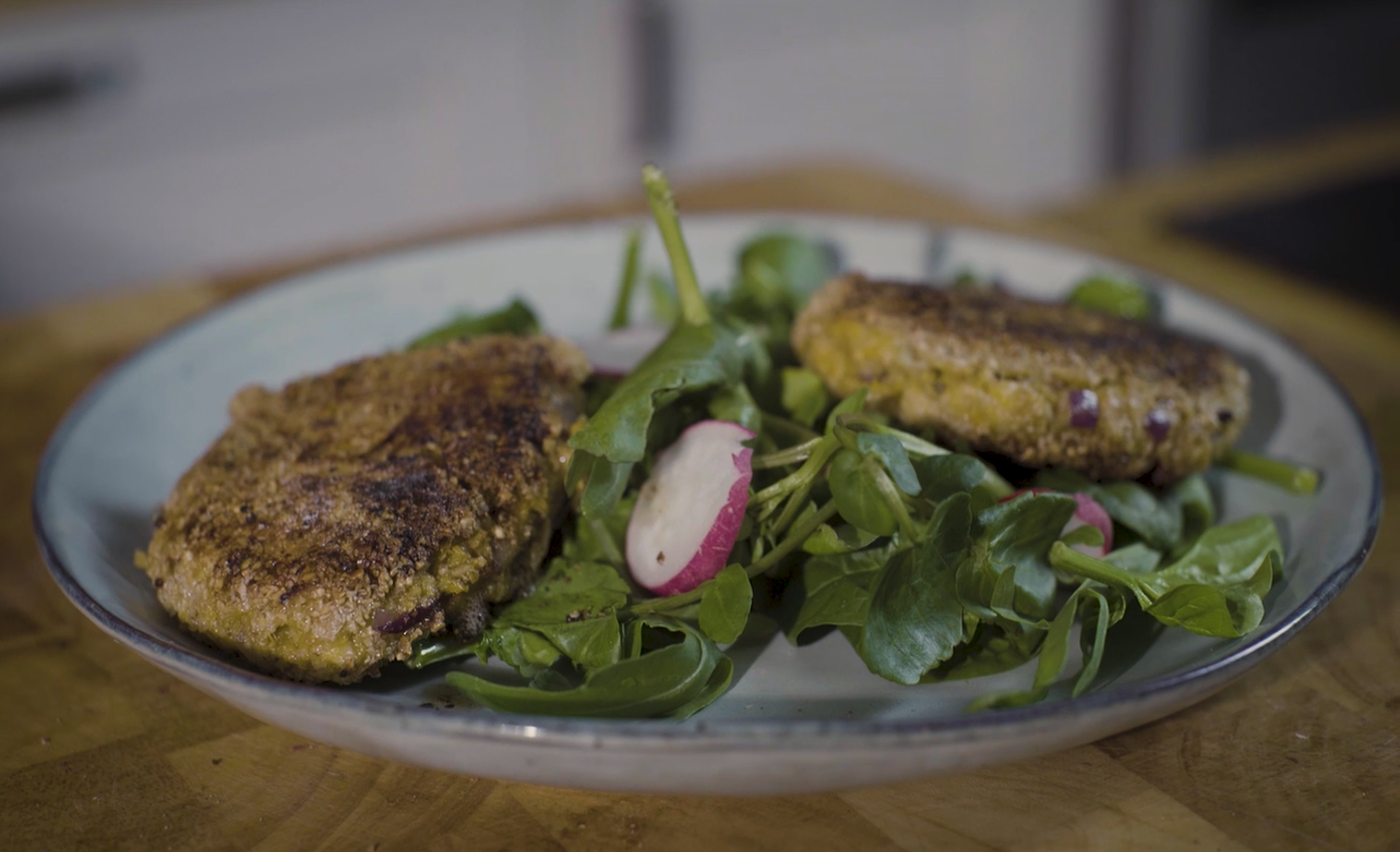 Thai Sweet Potato and Pollock Fishcakes by Dale Pinnock
