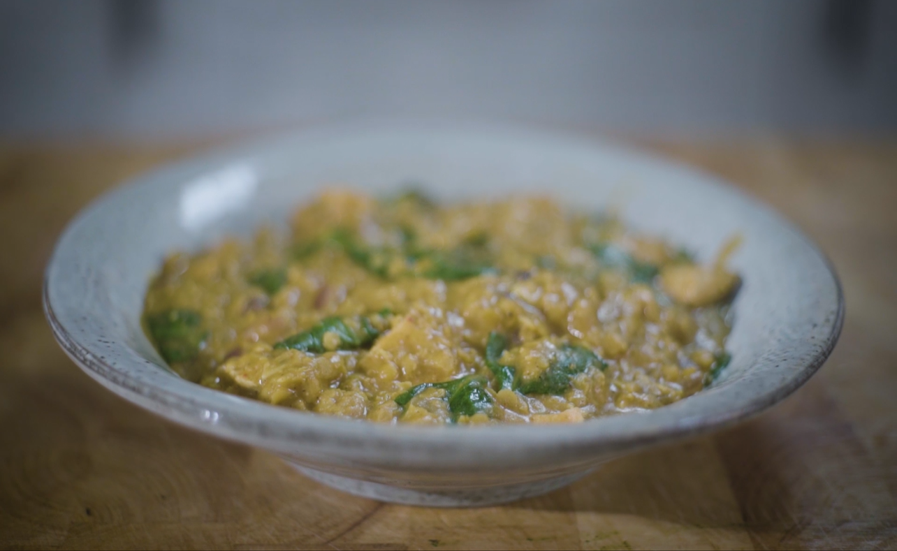 Coconut and Lentil Wild Alaska Salmon Curry by Dale Pinnock