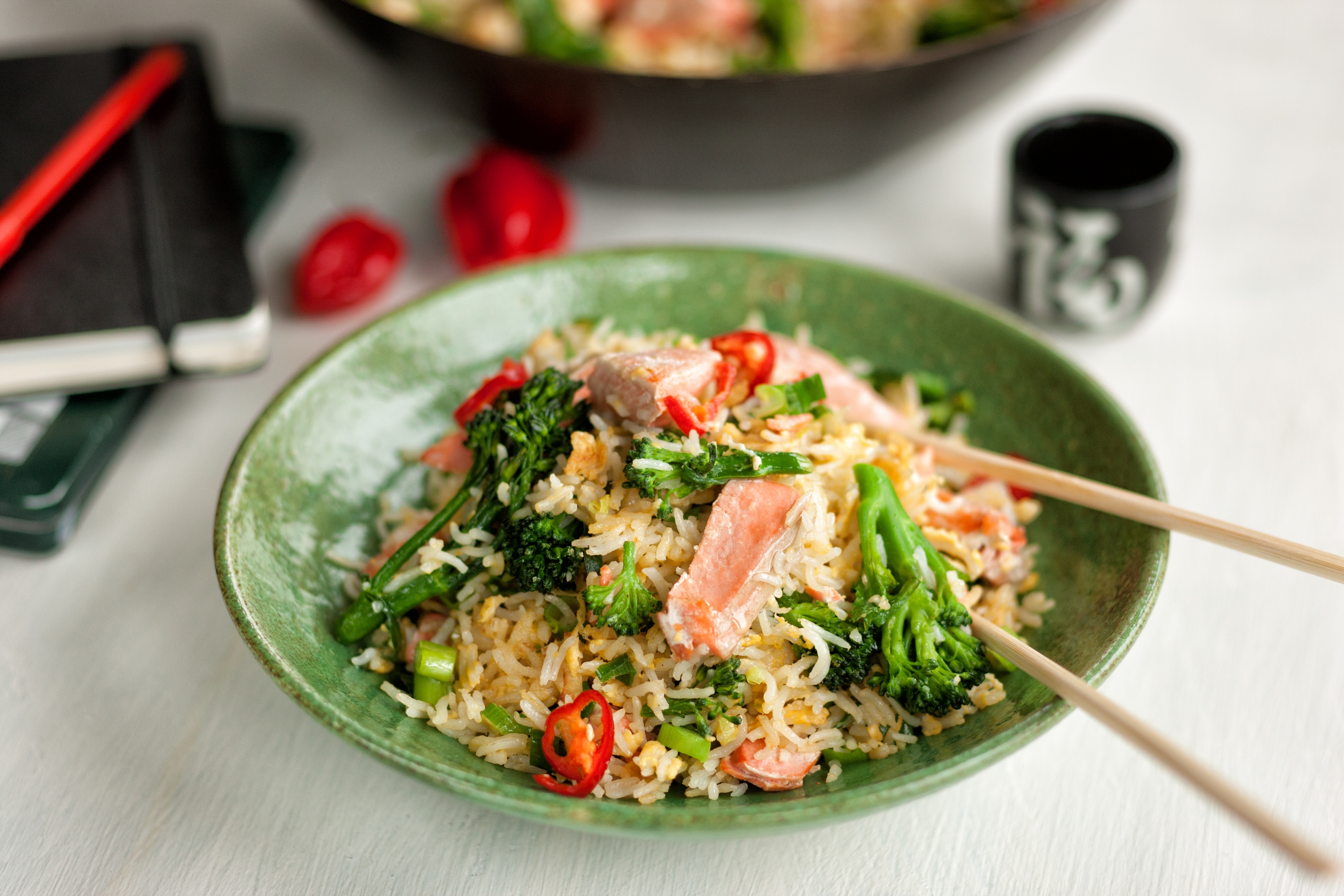 Alaska Salmon Egg Fried Rice by Rachel Green