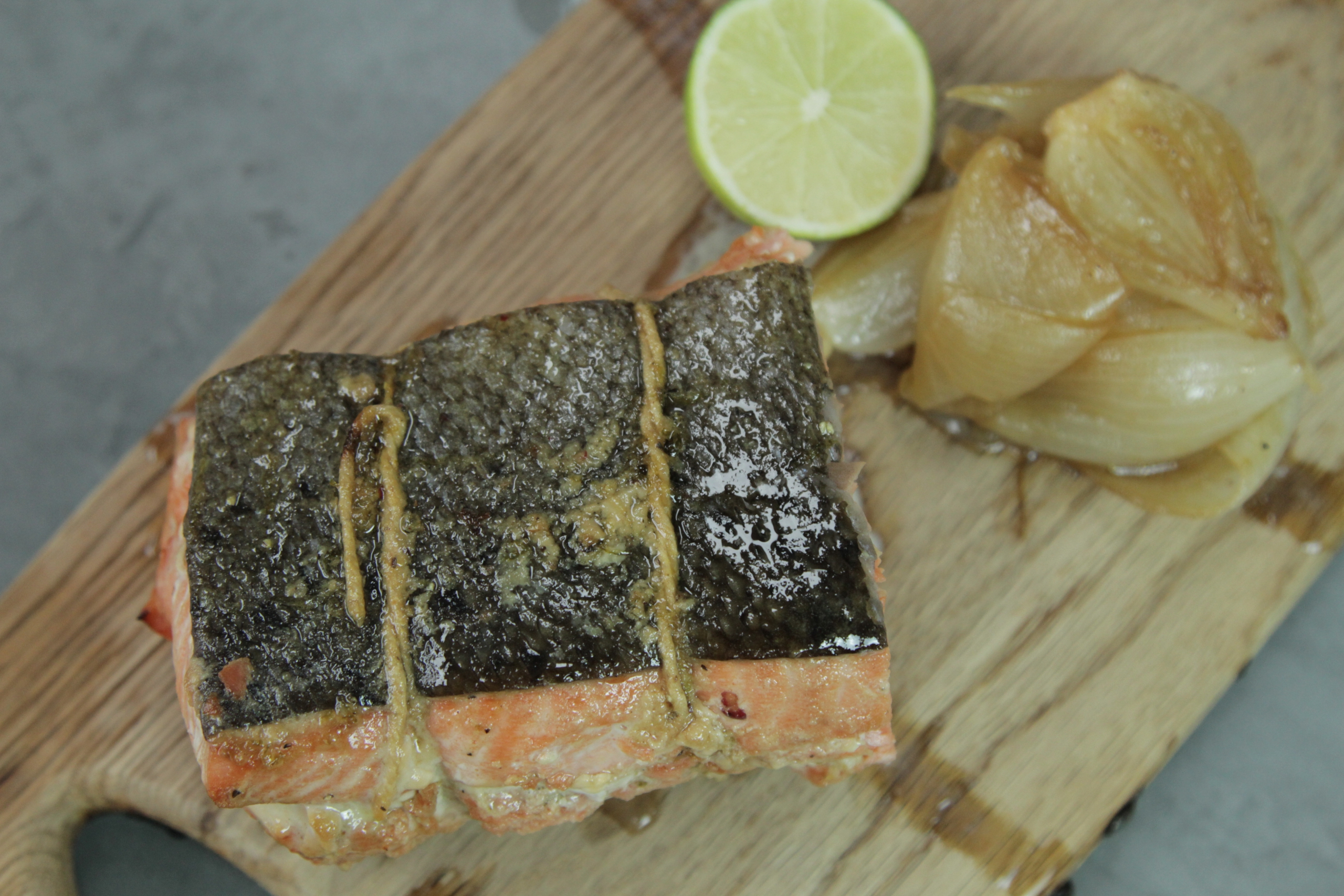 Alaska Salmon Cooked on an Oak Plank - Wild Alaska Seafood