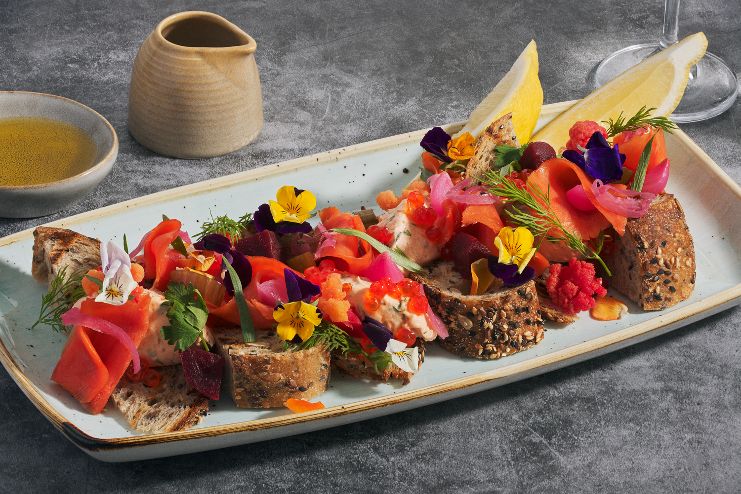 Whipped Smoked Salmon on Toasted Rye Bread - Wild Alaska Seafood