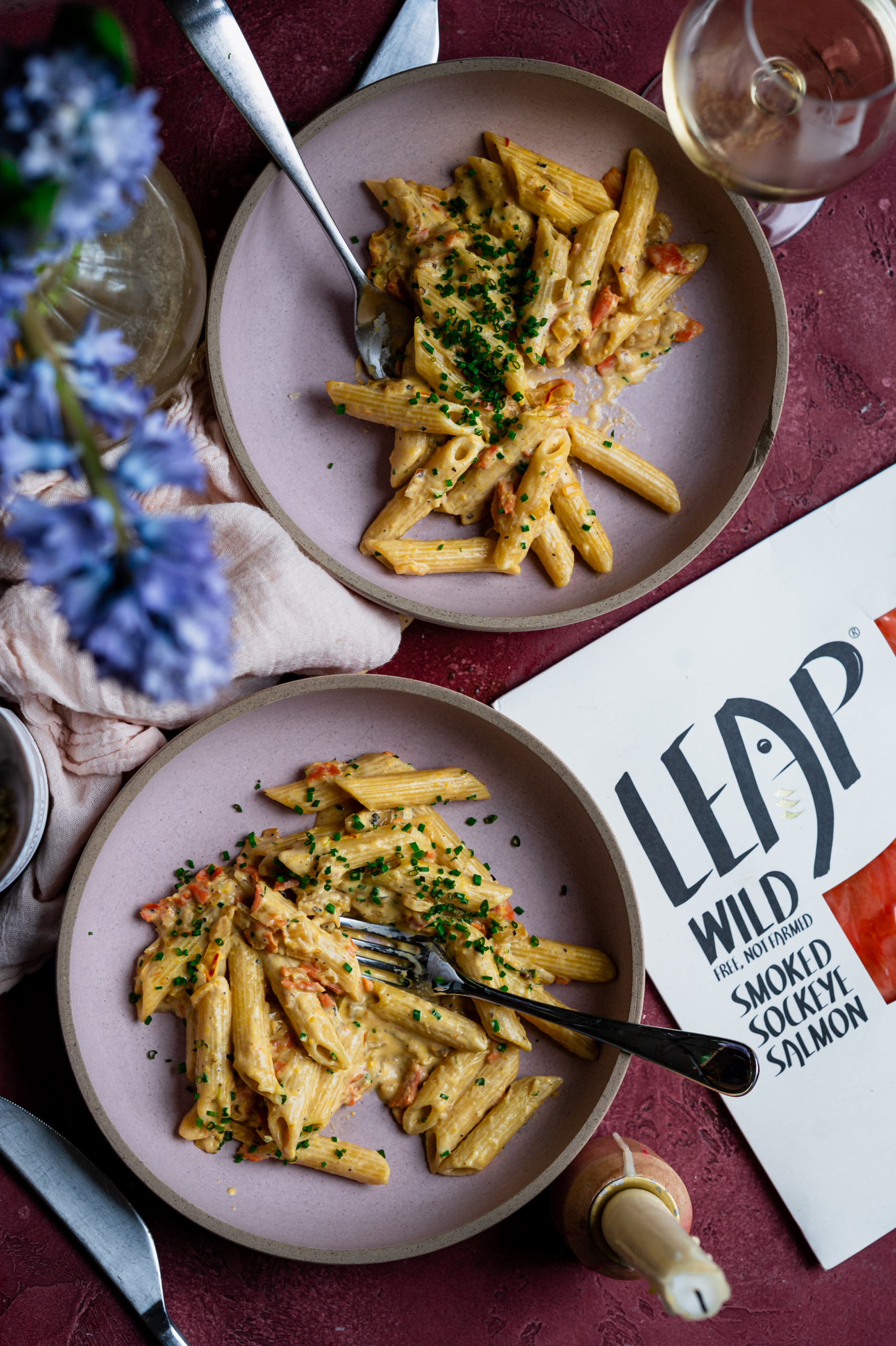 Smoked Salmon Penne Pasta - Wild Alaska Seafood