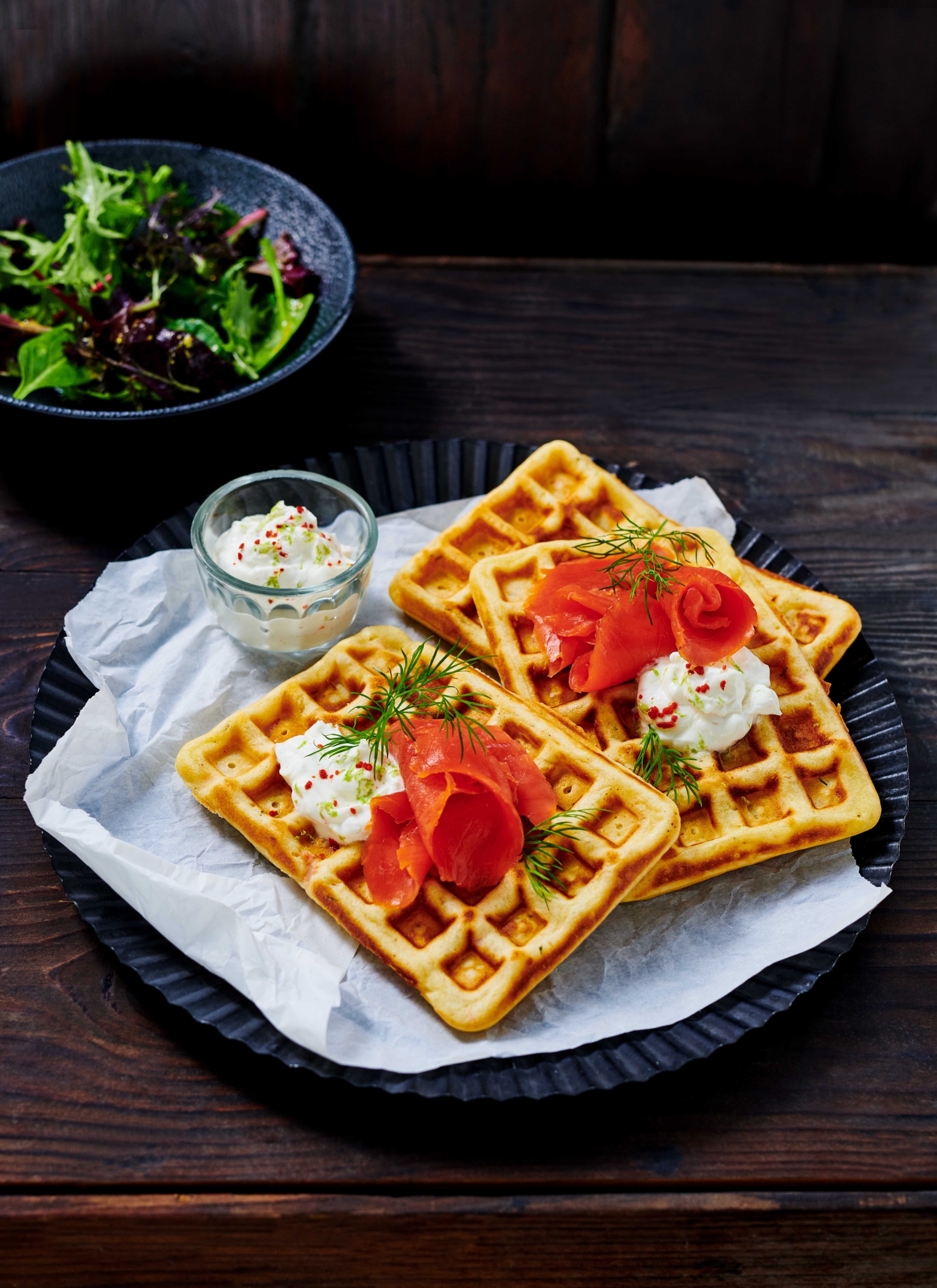 Smoked Alaska Salmon Waffles - Wild Alaska Seafood
