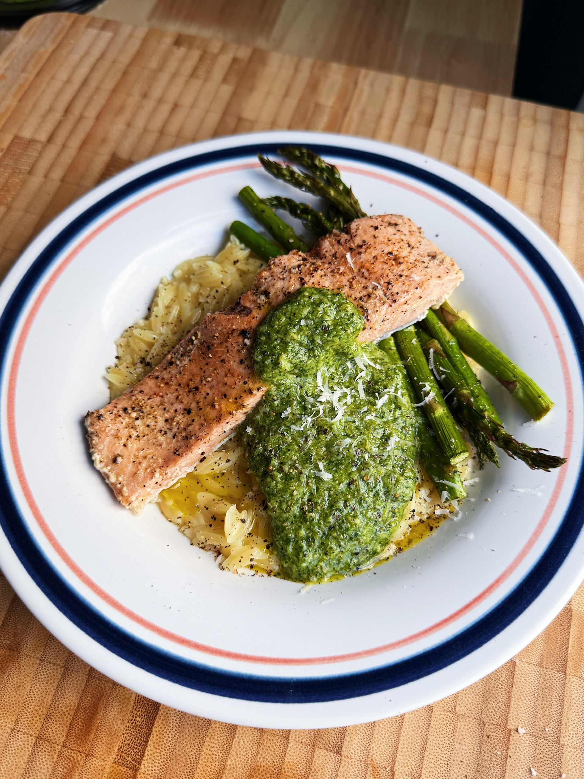 Salmon with Homemade Pesto - Wild Alaska Seafood