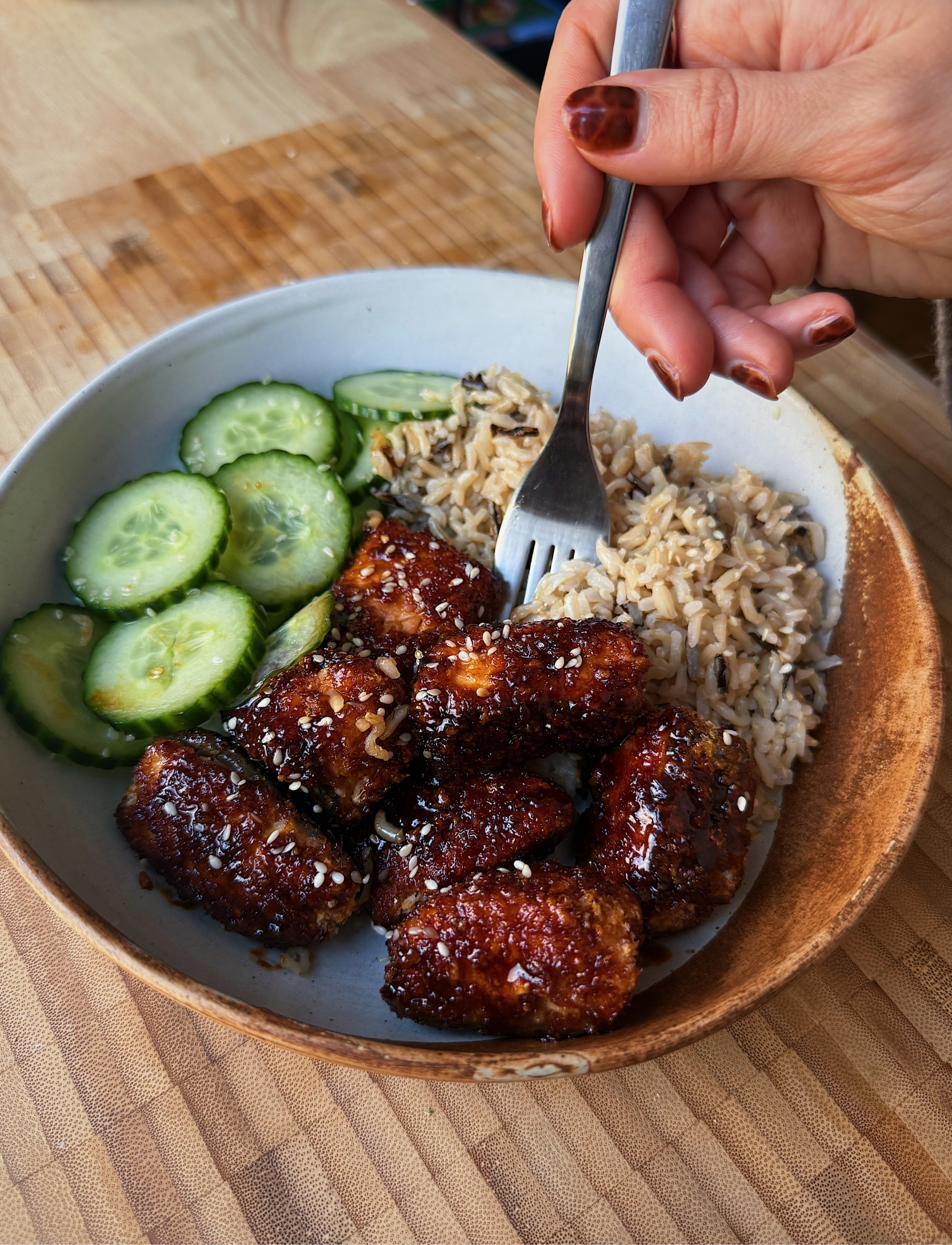 Crispy Honey-Soy Air Fryer Salmon Bites - Wild Alaska Seafood